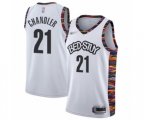 Brooklyn Nets #21 Wilson Chandler Authentic White Basketball Jersey - 2019-20 City Edition