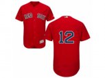 Boston Red Sox #12 Brock Holt Red Flexbase Authentic Collection MLB Jersey