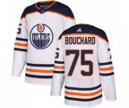 Edmonton Oilers #75 Evan Bouchard Authentic White Away NHL Jersey