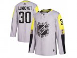 Adidas New York Rangers #30 Henrik Lundqvist Gray 2018 All-Star Metro Division Authentic Stitched NHL Jersey