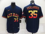 Houston Astros #35 Justin Verlander 2022 Navy Cool Base Stitched Jersey
