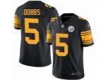 Pittsburgh Steelers #5 Joshua Dobbs Limited Black Rush Vapor Untouchable NFL Jersey