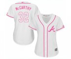 Women's Atlanta Braves #32 Brandon McCarthy Replica White Fashion Cool Base Baseball Jersey