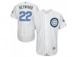Chicago Cubs #22 Jason Heyward White(Blue Strip) Authentic Collection Stitched Baseball Jersey