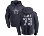 Dallas Cowboys #73 Larry Allen Navy Blue Name & Number Logo Pullover Hoodie