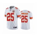 Kansas City Chiefs #25 Clyde Edwards-Helaire White 2020 NFL Draft Vapor Limited Jersey