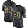 Carolina Panthers #80 Scott Simonson Limited Black 2016 Salute to Service NFL Jersey