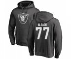 Oakland Raiders #77 Lyle Alzado Ash One Color Pullover Hoodie