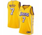 Los Angeles Lakers #7 JaVale McGee Swingman Gold 2019-20 City Edition Basketball Jersey