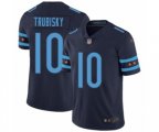 Chicago Bears #10 Mitchell Trubisky Limited Navy Blue City Edition Football Jersey