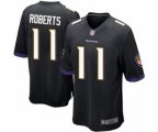 Baltimore Ravens #11 Seth Roberts Game Black Alternate Football Jersey