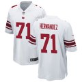 New York Giants #71 Will Hernandez Nike White Vapor Untouchable Limited Jersey