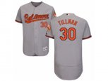 Baltimore Orioles #30 Chris Tillman Grey Flexbase Authentic Collection MLB Jersey