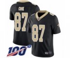 New Orleans Saints #87 Jared Cook Black Team Color Vapor Untouchable Limited Player 100th Season Football Jersey