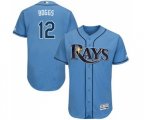 Tampa Bay Rays #12 Wade Boggs Alternate Columbia Flexbase Authentic Collection Baseball Jersey