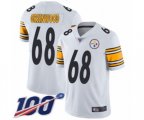 Pittsburgh Steelers #68 L.C. Greenwood White Vapor Untouchable Limited Player 100th Season Football Jersey