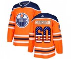 Edmonton Oilers #60 Olivier Rodrigue Authentic Orange USA Flag Fashion NHL Jersey