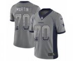 Dallas Cowboys #70 Zack Martin Limited Gray Rush Drift Fashion NFL Jersey