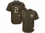 Houston Astros #2 Alex Bregman Replica Green Salute to Service MLB Jersey