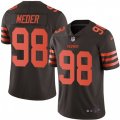 Cleveland Browns #98 Jamie Meder Limited Brown Rush Vapor Untouchable NFL Jersey