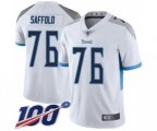 Tennessee Titans #76 Rodger Saffold White Vapor Untouchable Limited Player 100th Season Football Jersey
