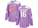 Detroit Red Wings #16 Vladimir Konstantinov Purple Authentic Fights Cancer Stitched NHL Jersey