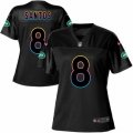 Women's Nike New York Jets #8 Cairo Santos Game Black Fashion NFL Jersey
