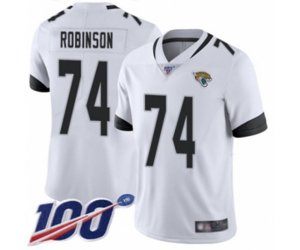 Jacksonville Jaguars #74 Cam Robinson White Vapor Untouchable Limited Player 100th Season Football Jersey