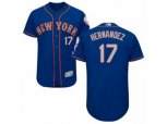 New York Mets #17 Keith Hernandez Royal Gray Flexbase Authentic Collection MLB Jersey