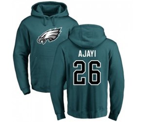 Philadelphia Eagles #26 Jay Ajayi Green Name & Number Logo Pullover Hoodie