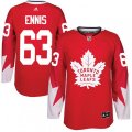 Toronto Maple Leafs #63 Tyler Ennis Authentic Red Alternate NHL Jersey