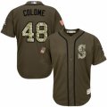 Seattle Mariners #48 Alex Colome Authentic Green Salute to Service MLB Jersey