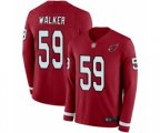Arizona Cardinals #59 Joe Walker Limited Red Therma Long Sleeve Football Jersey