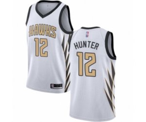 Atlanta Hawks #12 De\'Andre Hunter Swingman White Basketball Jersey - City Edition