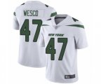 New York Jets #47 Trevon Wesco White Vapor Untouchable Limited Player Football Jersey