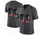 Chicago Bears #52 Khalil Mack Limited Black USA Flag 2019 Salute To Service Football Jersey
