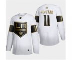 Los Angeles Kings #11 Anze Kopitar White Golden Edition Limited Stitched Hockey Jersey