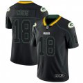 Green Bay Packers #18 Randall Cobb Limited Lights Out Black Rush NFL Jersey
