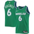 Dallas Mavericks #6 Kristaps Porzingis Nike Green Hardwood Classics 2020-21 Swingman Jersey