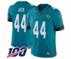 Jacksonville Jaguars #44 Myles Jack Teal Green Alternate Vapor Untouchable Limited Player 100th Season Football Jersey