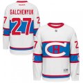 Montreal Canadiens #27 Alex Galchenyuk Premier White 2016 Winter Classic NHL Jersey