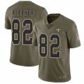 New Orleans Saints #82 Coby Fleener Limited Olive 2017 Salute to Service NFL Jersey