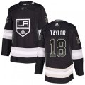 Los Angeles Kings #18 Dave Taylor Authentic Black Drift Fashion NHL Jersey