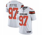 Cleveland Browns #97 Anthony Zettel White Vapor Untouchable Limited Player Football Jersey