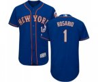 New York Mets #1 Amed Rosario Royal Gray Alternate Flex Base Authentic Collection Baseball Jersey