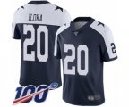 Dallas Cowboys #20 George Iloka Navy Blue Throwback Alternate Vapor Untouchable Limited Player 100th Season Football Jersey