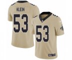 New Orleans Saints #53 A.J. Klein Limited Gold Inverted Legend Football Jersey