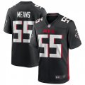 Atlanta Falcons #55 Steven Means Nike Black Game Player Jersey