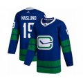 Vancouver Canucks #19 Markus Naslund Authentic Royal Blue Alternate Hockey Jersey