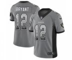 Oakland Raiders #12 Martavis Bryant Limited Gray Rush Drift Fashion Football Jersey